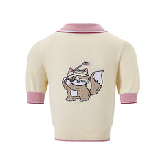 Holder Collar Knit Top