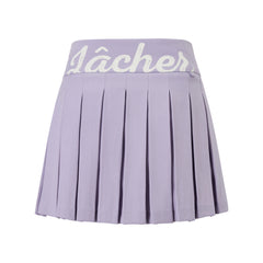 Zip Sleeveless Polo & A-Line Pleated Skirt