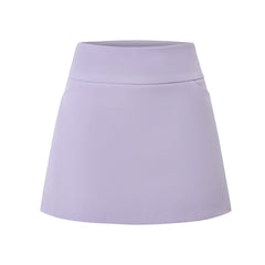 Zip Sleeveless Polo & A-Line Pleated Skirt