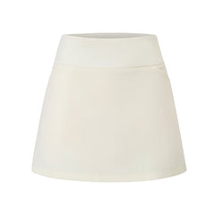 False Two-piece Open Collar Polo &A-Line Pleated Skirt