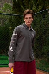 Oversize Long Sleeve Polo