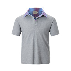 False Two-piece Open Collar Polo