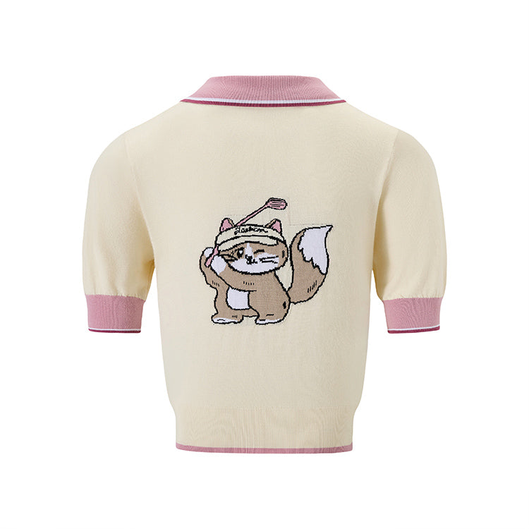 Holder Collar Knit Top