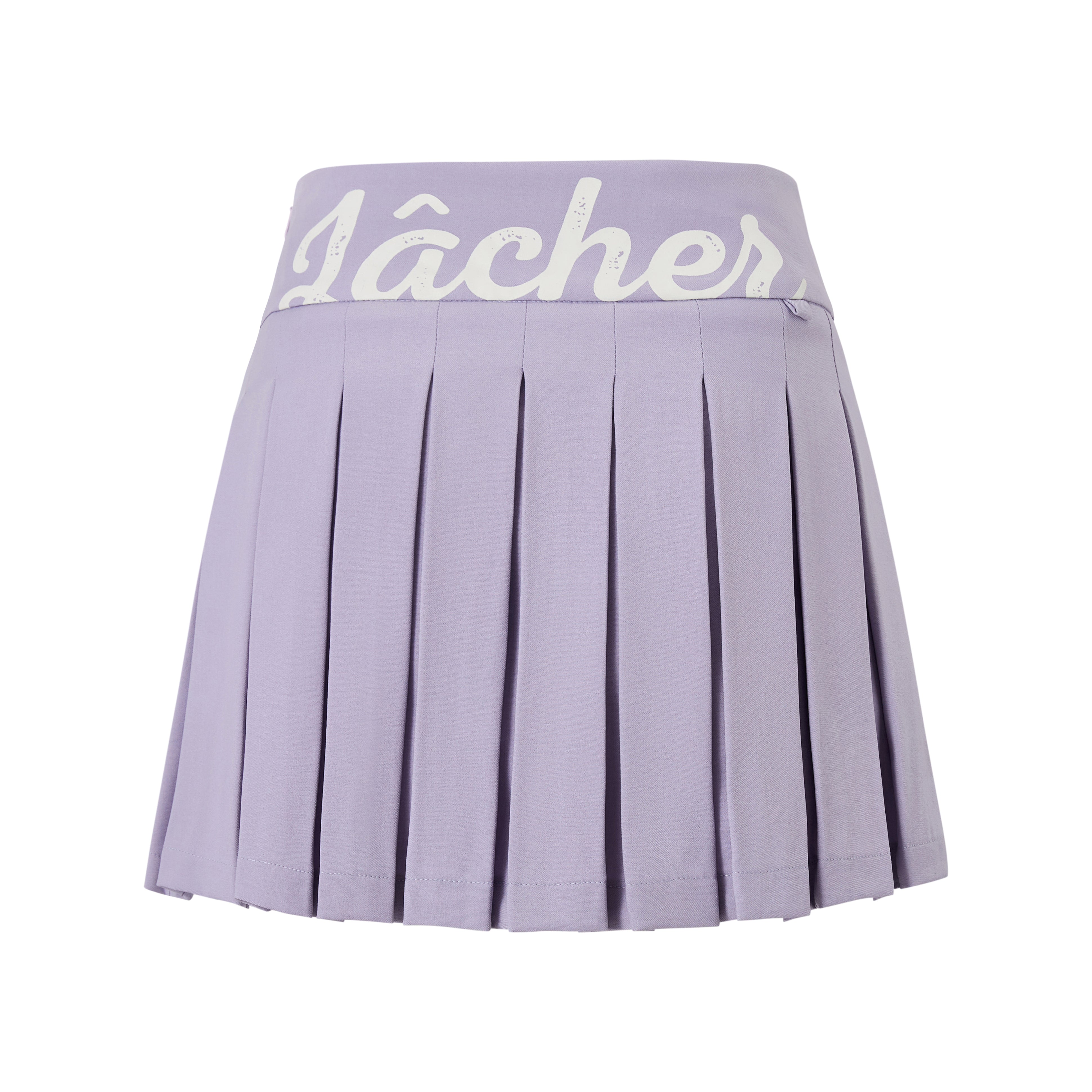 Zip Sleeveless Polo ＆ A-Line Pleated Skirt