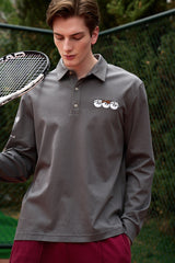 Oversize Long Sleeve Polo & Two-Layer Short