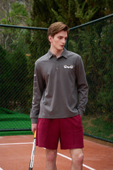 Oversize Long Sleeve Polo & Two-Layer Short