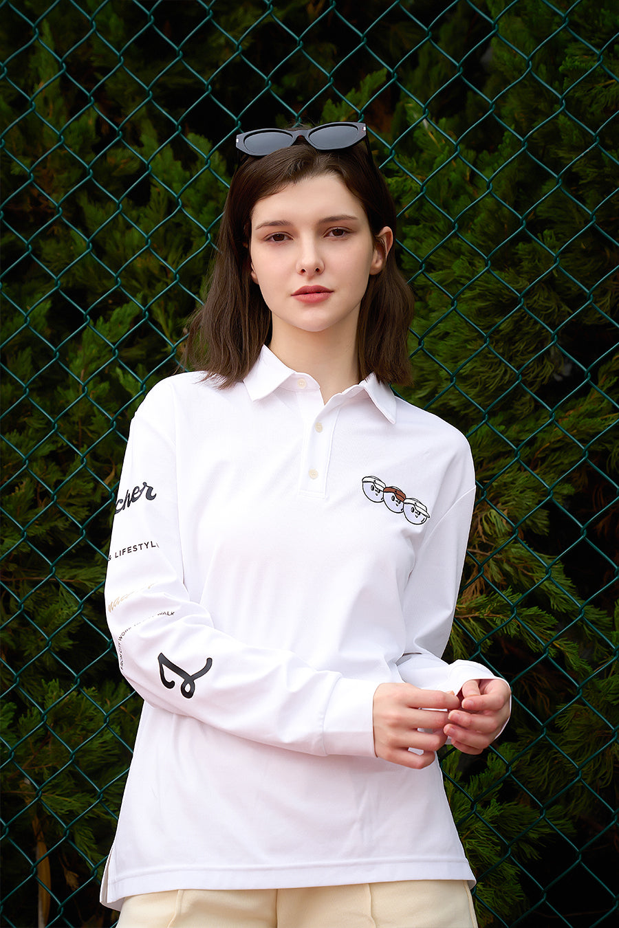 Oversize Long Sleeve Polo & Two-Layer Short