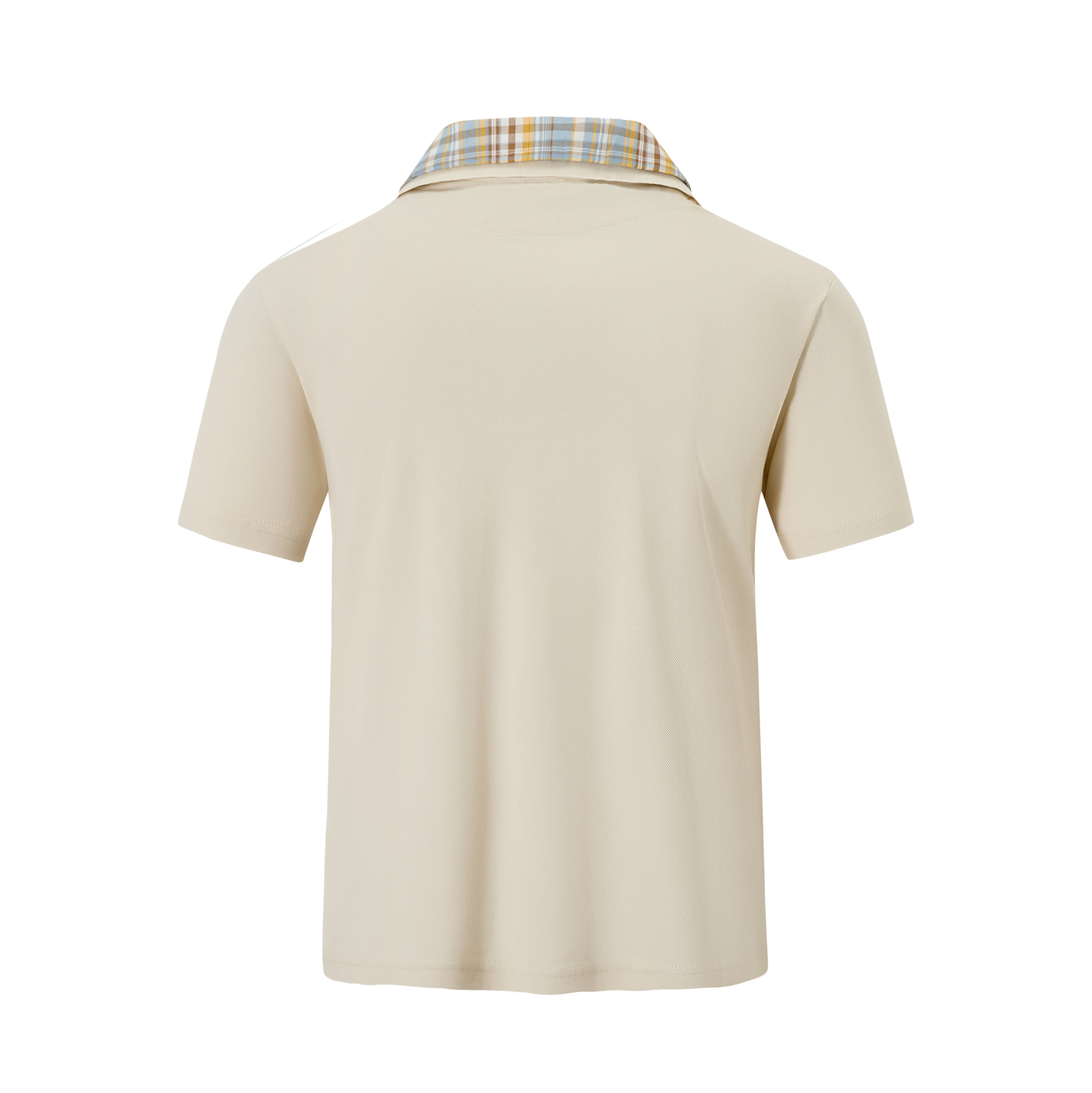 False Two-piece Open Collar Polo