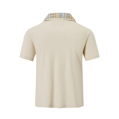 False Two-piece Open Collar Polo